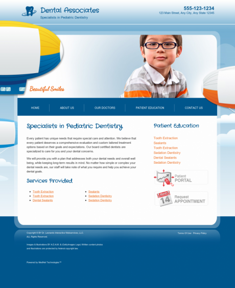 Pediatric Dentistry Website Preview #17