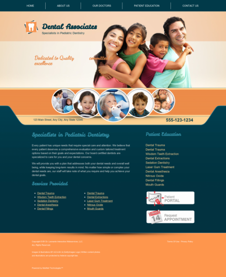 Pediatric Dentistry Website Preview #7