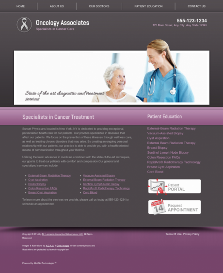 Oncology Website Preview #18