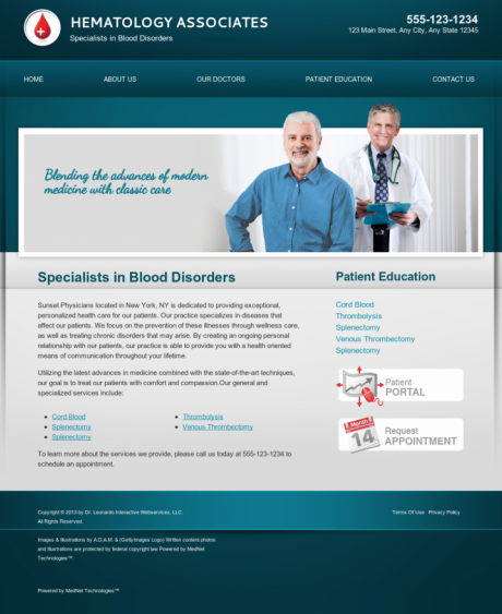 Hematology Website Preview #18