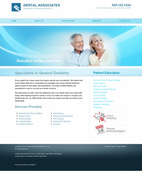General & Family Dentistry Website Preview #12