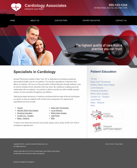 Cardiovascular Website Preview #16