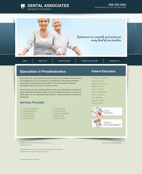 Prosthodontics Website Preview #15