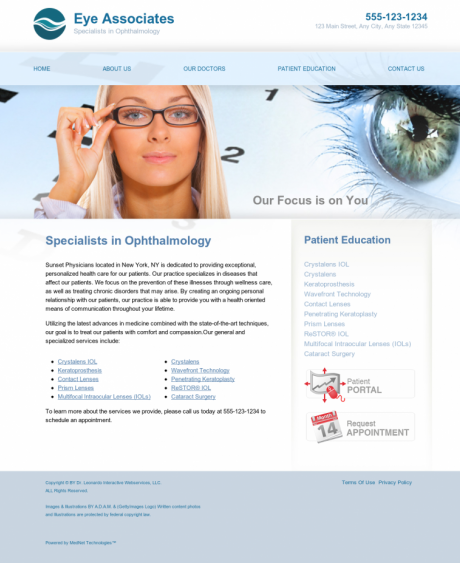 Ophthalmology Website Preview #13