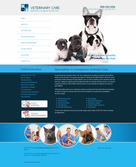 Veterinary Website Preview #9