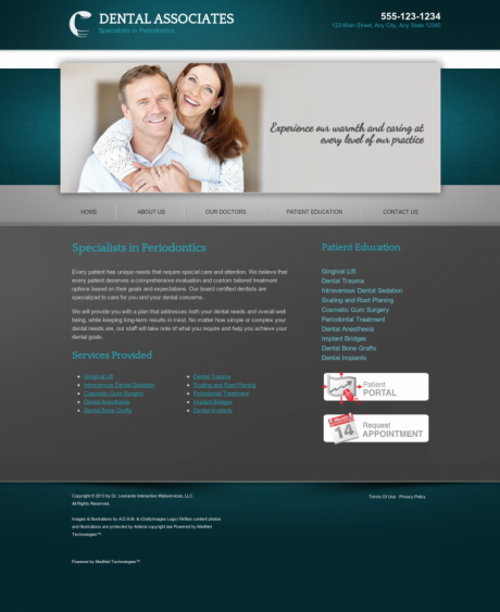 Periodontics Website Preview #17