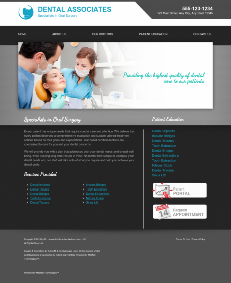 Oral Surgery Website Preview #17