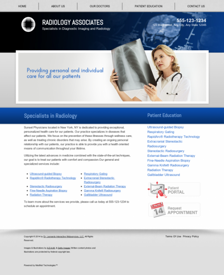 Radiology Website Preview #17