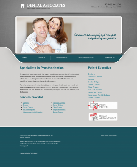 Prosthodontics Website Preview #16