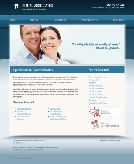 Prosthodontics Website Preview #17
