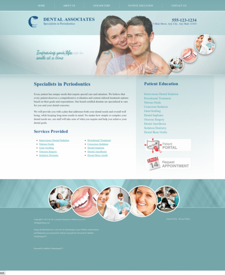 Periodontics Website Preview #18