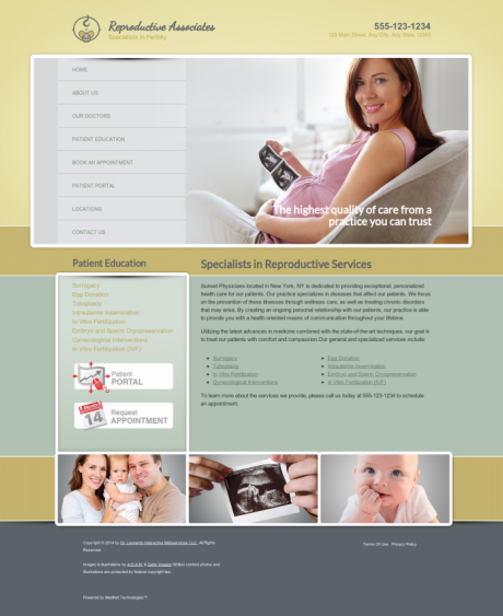 Reproductive Services Website Preview #18