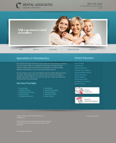 Periodontics Website Preview #8