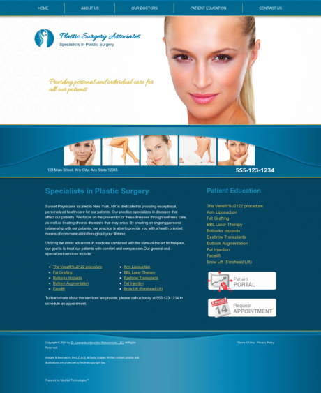 Plastic Surgery Website Preview #11