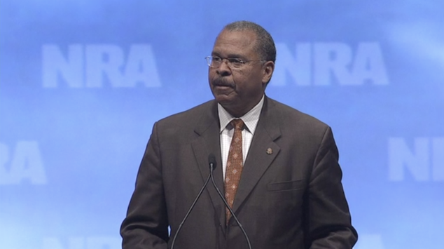 Ken Blackwell speaks at an NRA event
