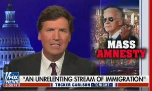 Tucker Carlson calls Biden’s immigration policy “the great replacement” and “eugenics”
