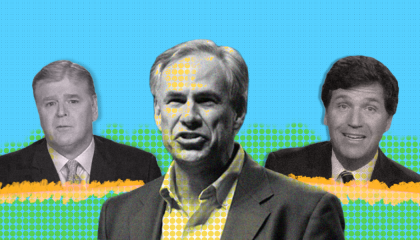 Greg Abbott with Hannity and Carlson