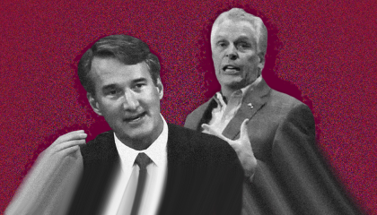 Terry McCauliffe and Glenn Youngkin