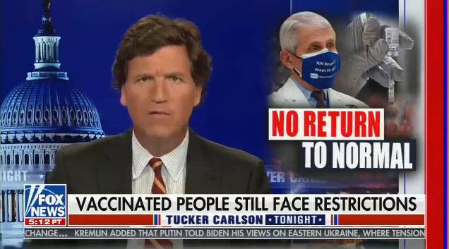 Tucker Carlson hosts Tucker Carlson Tonight on Fox News