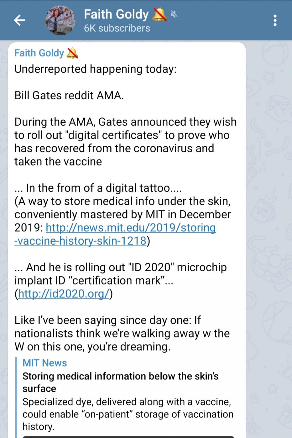 Faith Goldy Bill Gates