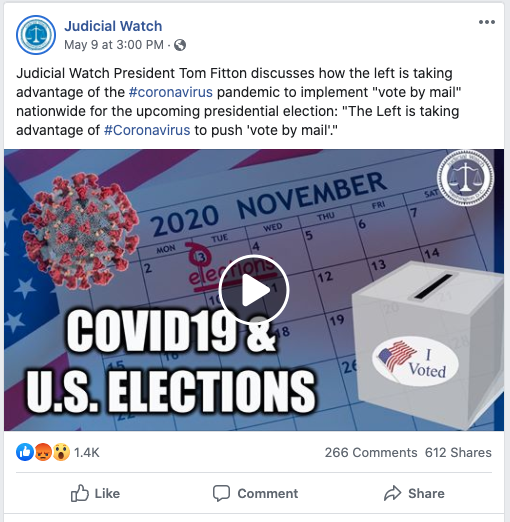 Imaage of facebook post