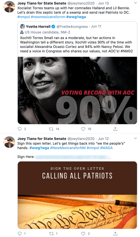 Joseph Tiano QAnon Twitter