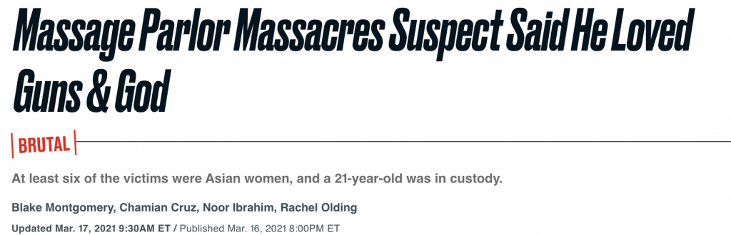 "Massage Parlor Massacres Suspect Said He Loved Guns & God"