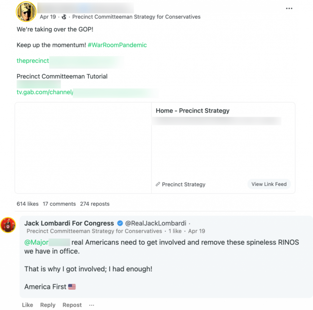 Jack Lombardi QAnon influencer response