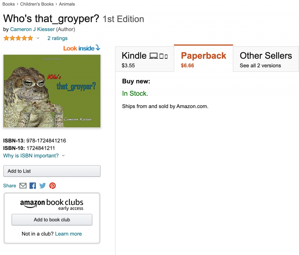 Who's that_groyper? Amazon