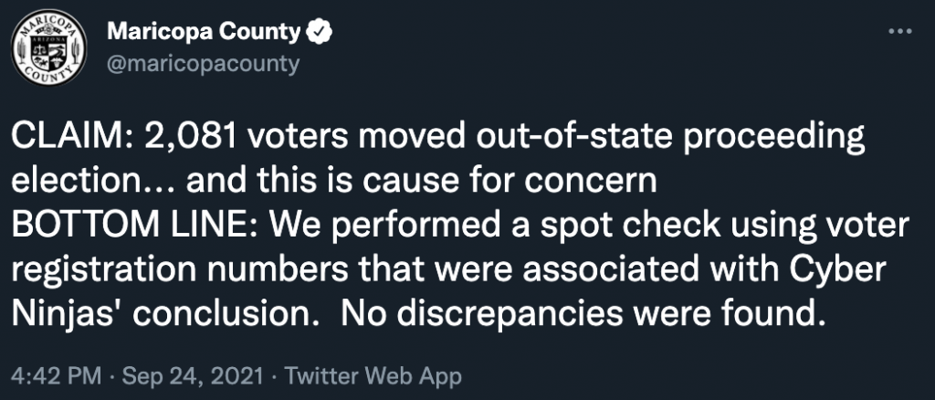 Voters move out of state