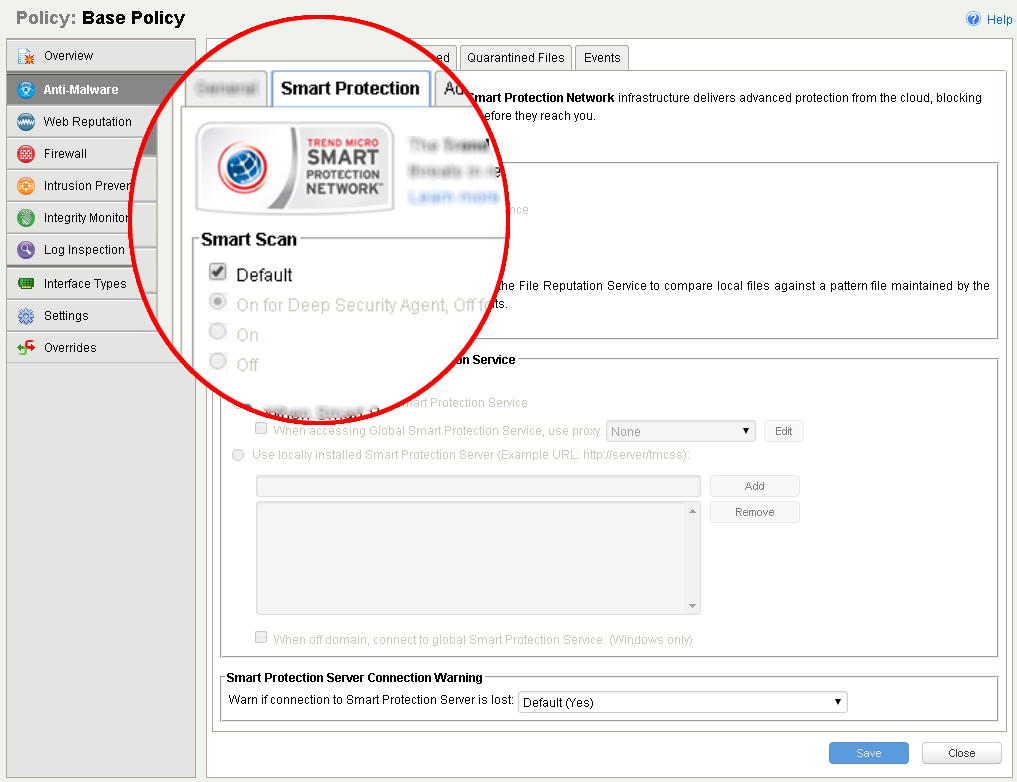 Smart Scan Options
