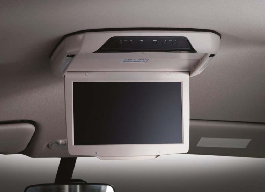 10.1 -inch roof-mounted LCD panel.
