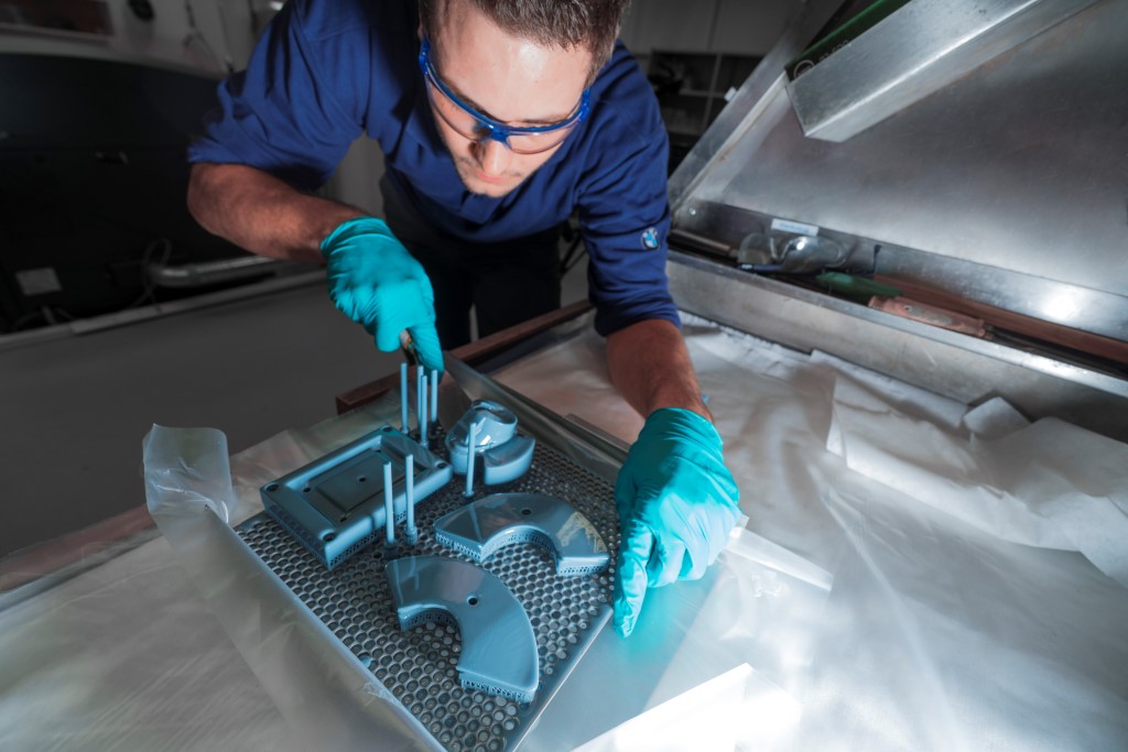 Tool production with stereo-lithography.