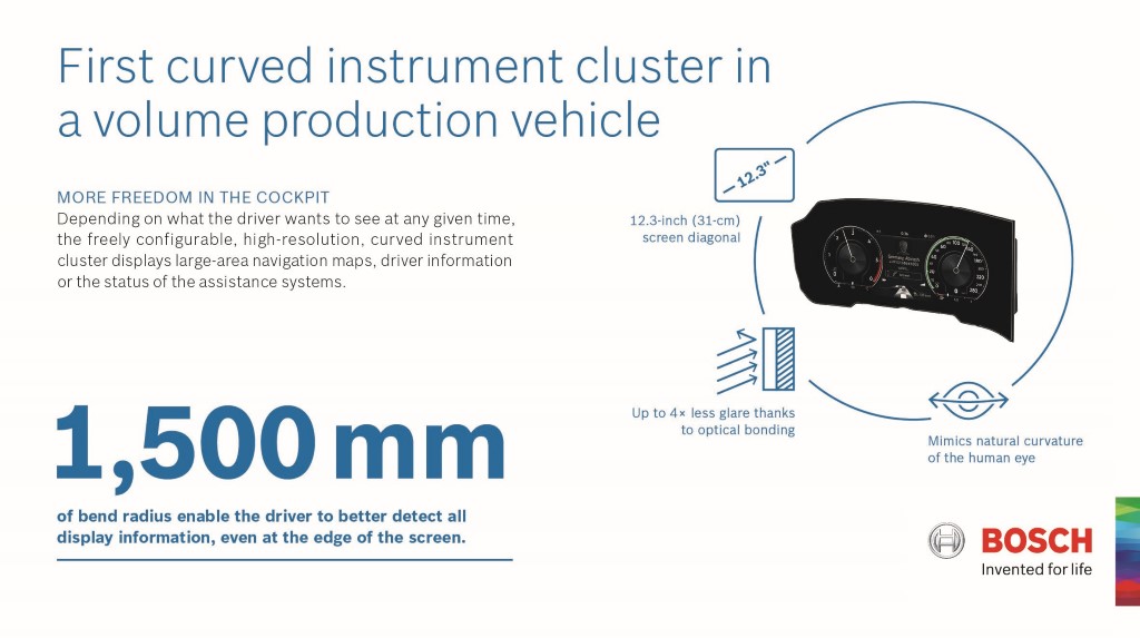 Bosch curved instrument cluster (2)