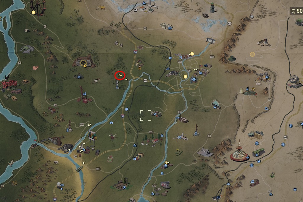 Fallout 76 Resource Node Map