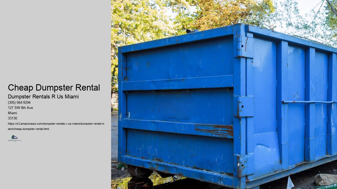 Cheap Dumpster Rental