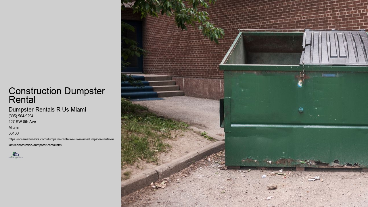 Construction Dumpster Rental