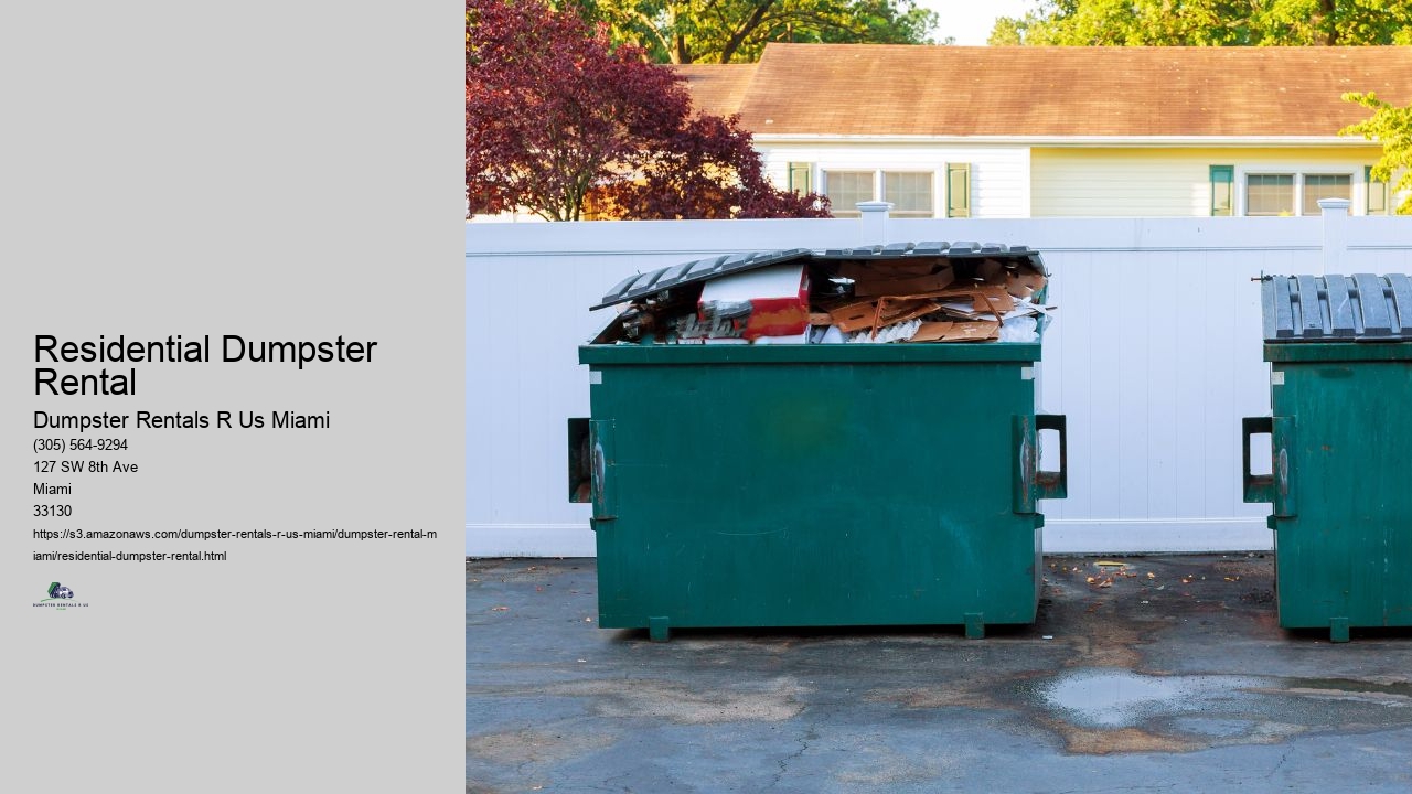 Residential Dumpster Rental