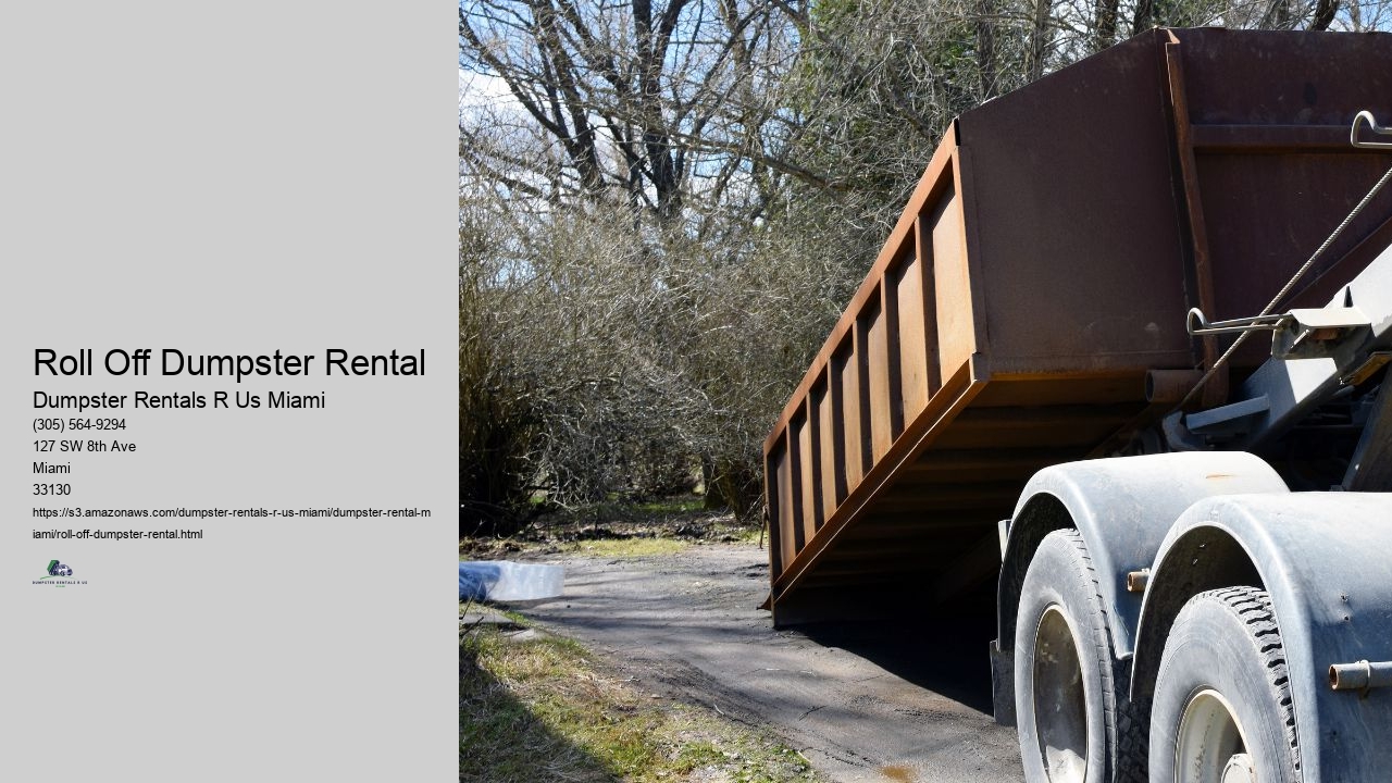 Roll Off Dumpster Rental