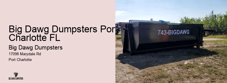 dumpster rental for concrete