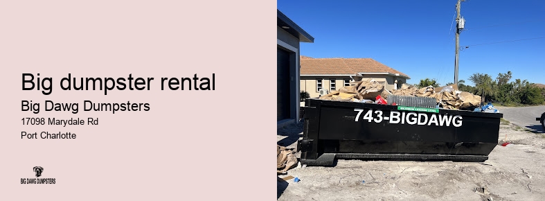 dumpster service for business