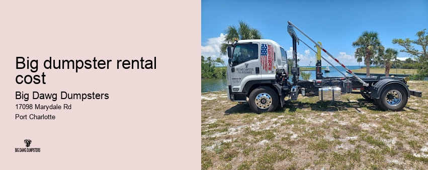 dumpster rental cost