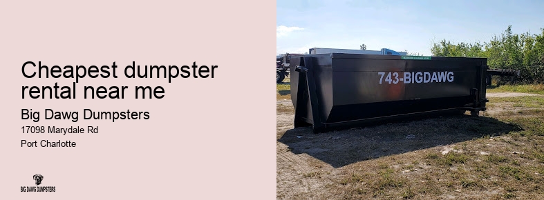 cost of dumpster rental
