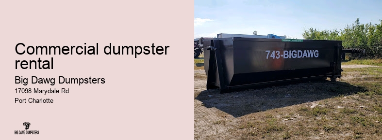 dumpster rental rates