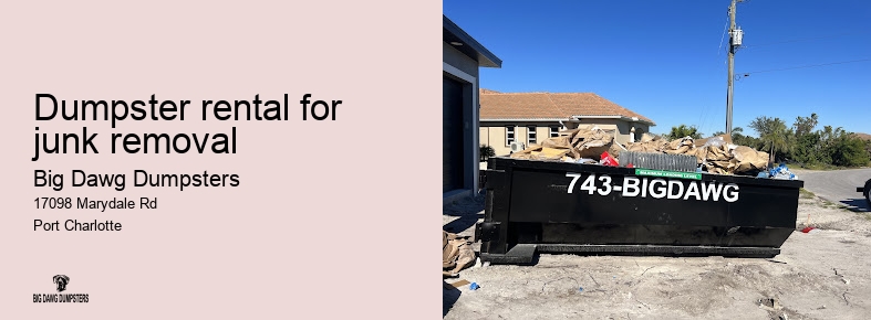 dumpster rental prices