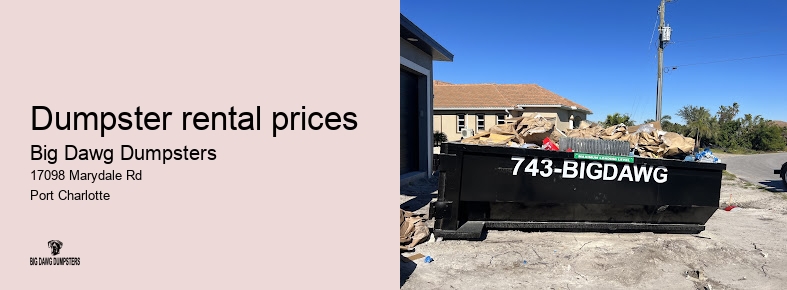dumpster rental services near me