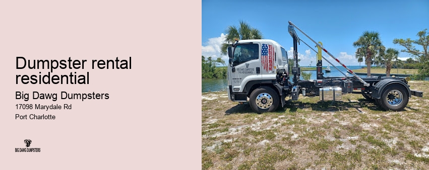 trash dumpster rental prices