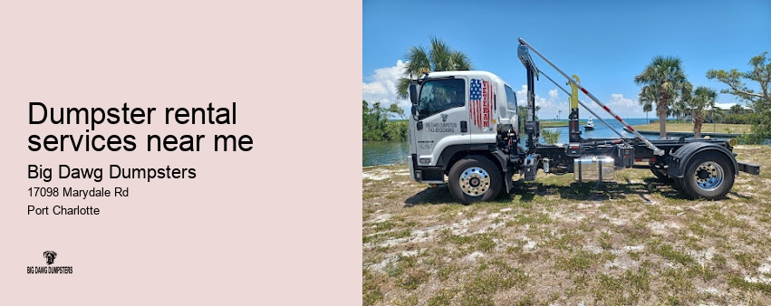 dumpster rental rates