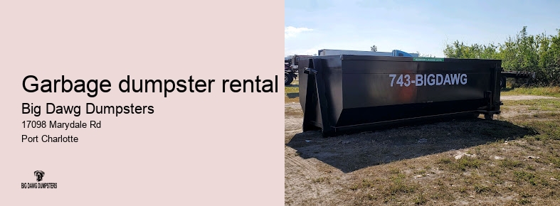 junk dumpster rental