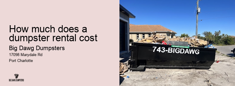 trash dumpster rental